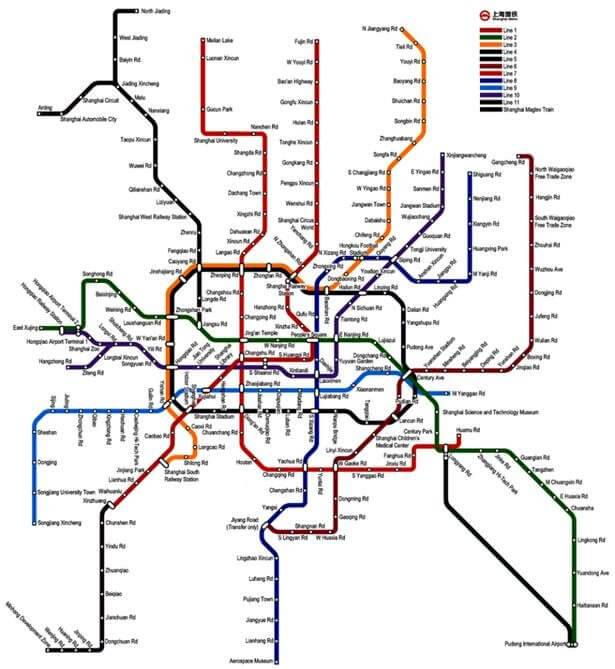 Shanghai Metro map