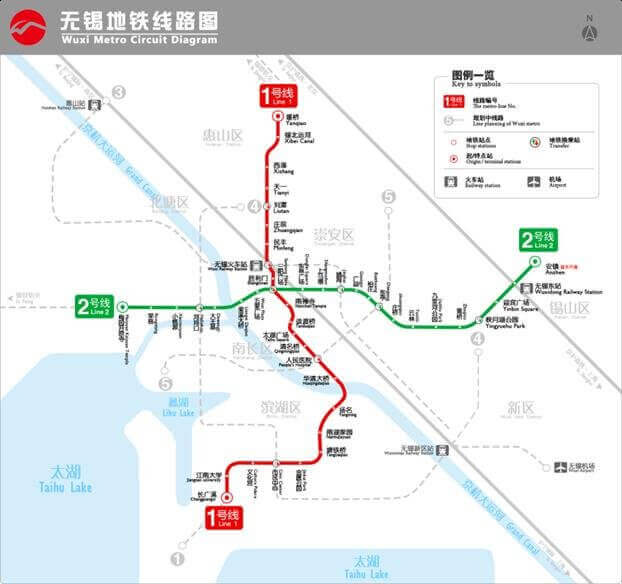 Wuxi Metro Map