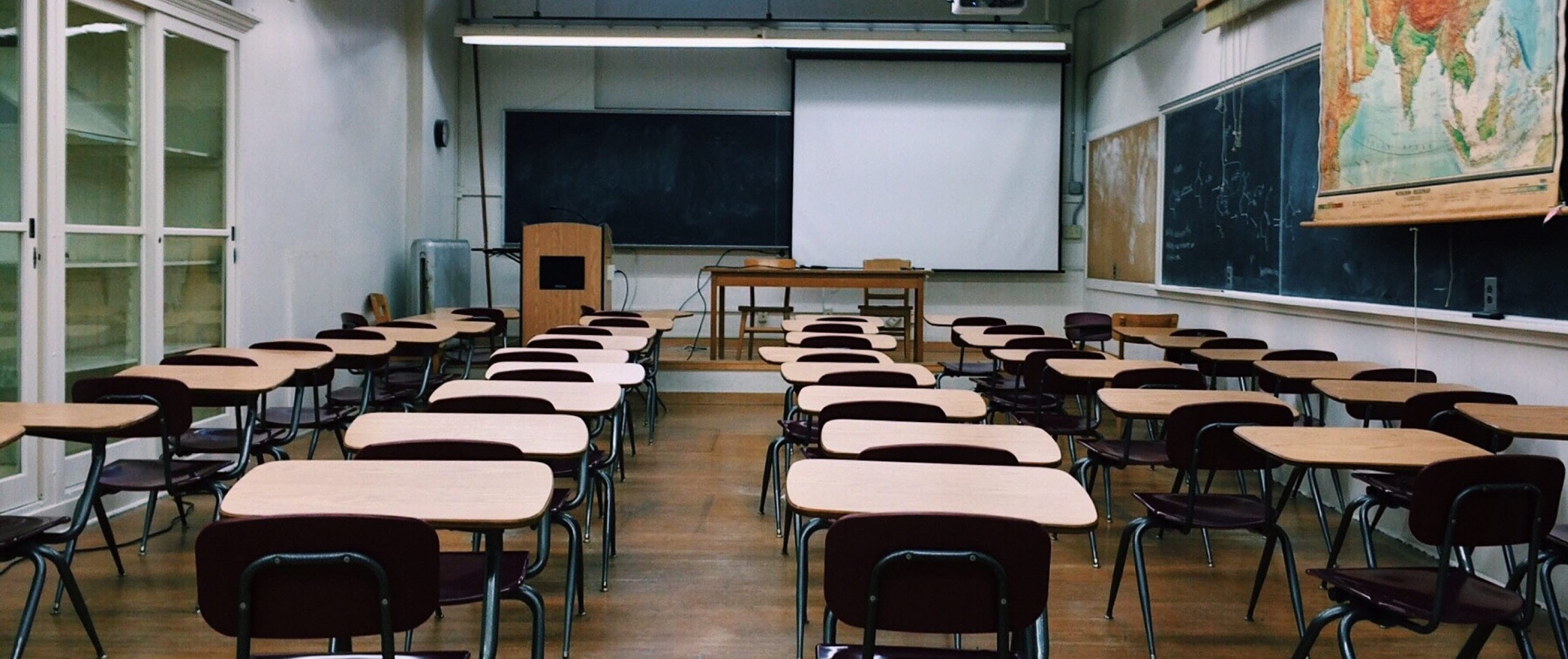 empty classroom