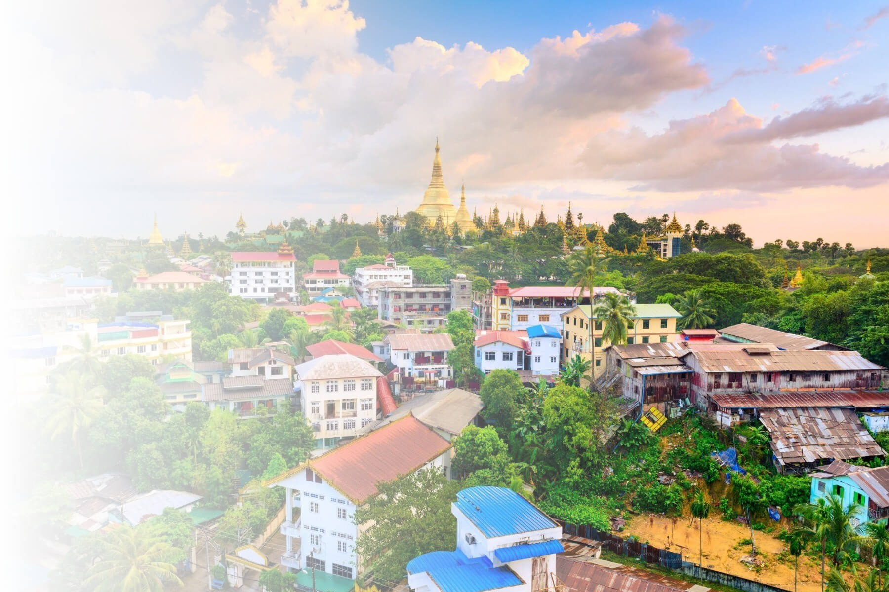 Yangon aeriel view